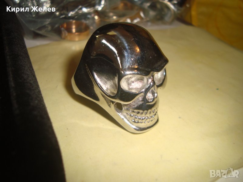 СТОМАНЕН ХЕВИ-МЕТЪЛСКИ НЕО-ГОТИКА ПРЪСТЕН НЕРЪЖДАЕМ НОВ 25019, снимка 1