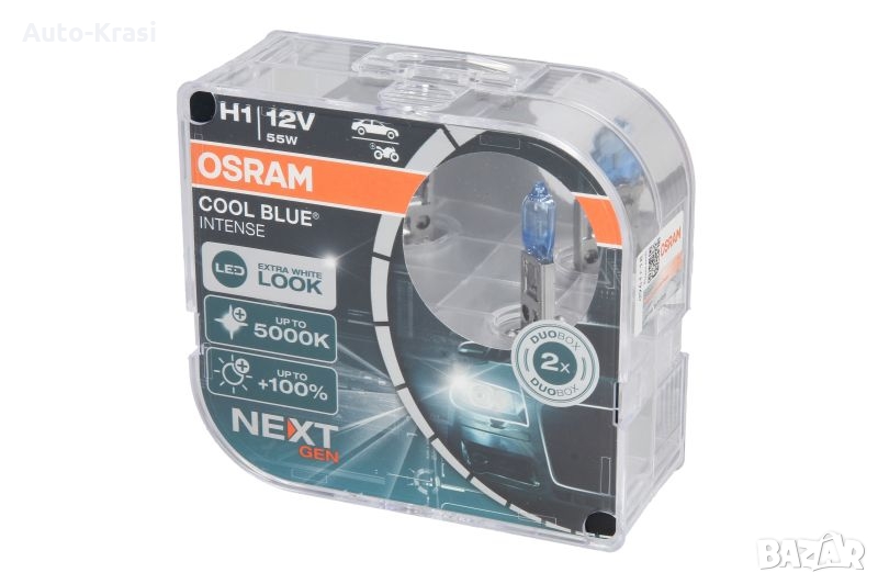 Крушка за фар OSRAM  H1 - COOL BLUE  INTENSE, снимка 1