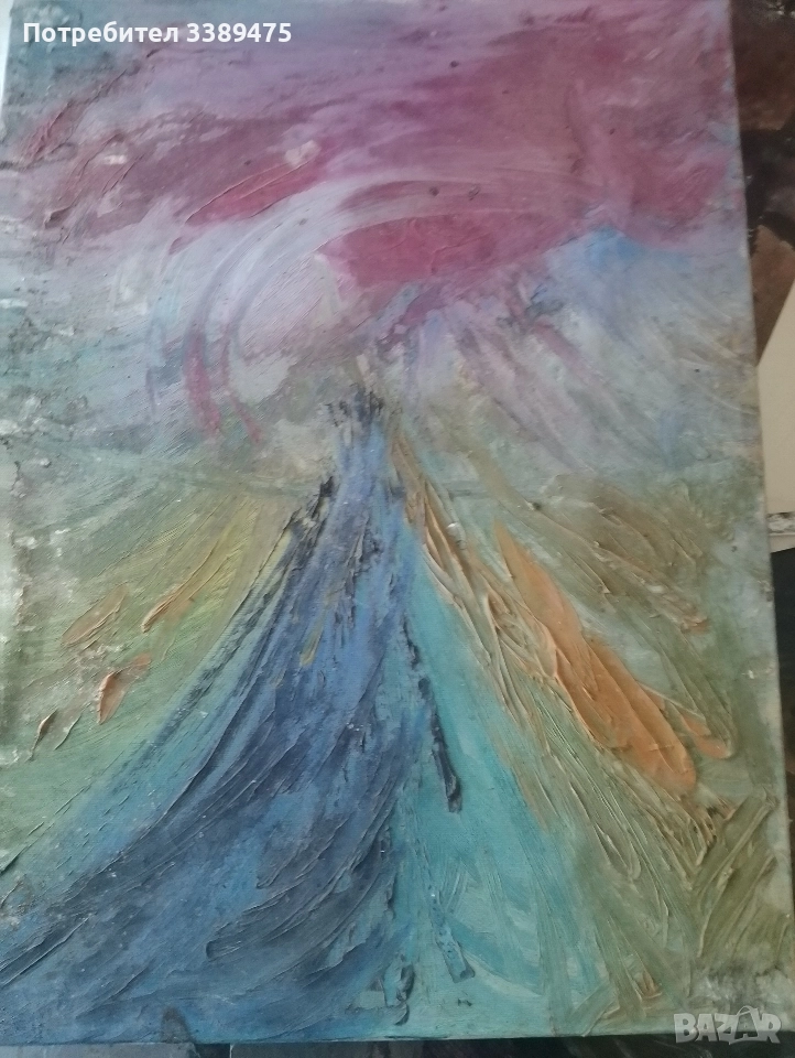 картина платно масло , снимка 1