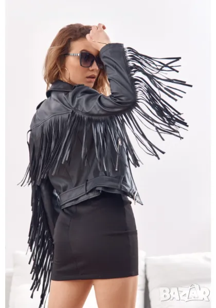 Дамска къса пола в черен цвят 12778, снимка 1