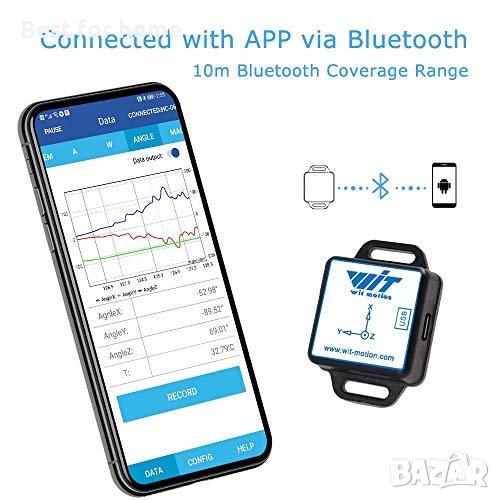 Bluetooth 9-осен инклинометър инженерен WitMotion BWT901CL, снимка 1