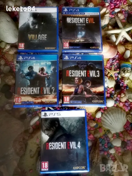 Resident evil biohazard, village, 2,3,4 Remake LOT ЛОТ PlayStation 4 /5 БАРТЕР, снимка 1
