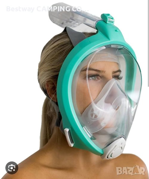  Маска и шнорхел комплект за гмуркане 2 размера - S- M, L-  XL, снимка 1