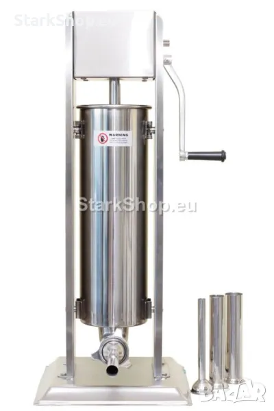 Професионална Пълначка с Две скорости и Редуктор за Месо от Неръждаема Стомана 5 литра от Неръждаема, снимка 1