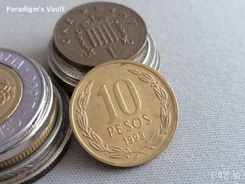 Монета - Чили - 10 песос | 1993г., снимка 1