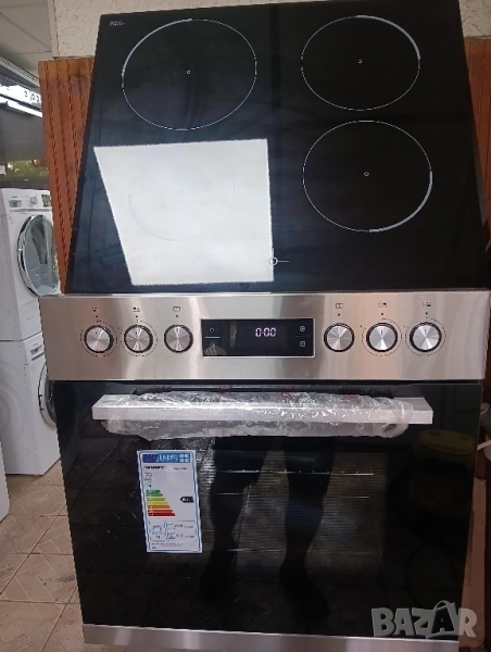 Чисто нова печка за вграждане с индукционни котлони Hanseatic с две години гаранция!, снимка 1