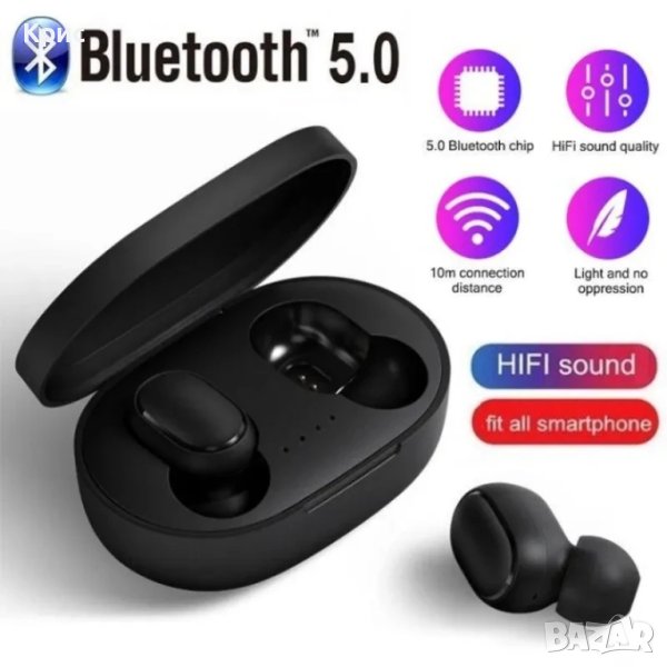 Безжични Bluetooth слушалки MiPods A6S, снимка 1