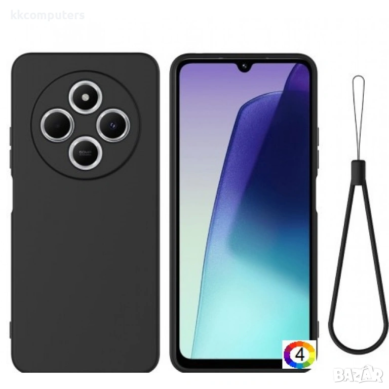 Xiaomi Poco M7 5G Hand Strap Силиконов Калъф TPU и Протектор, снимка 1