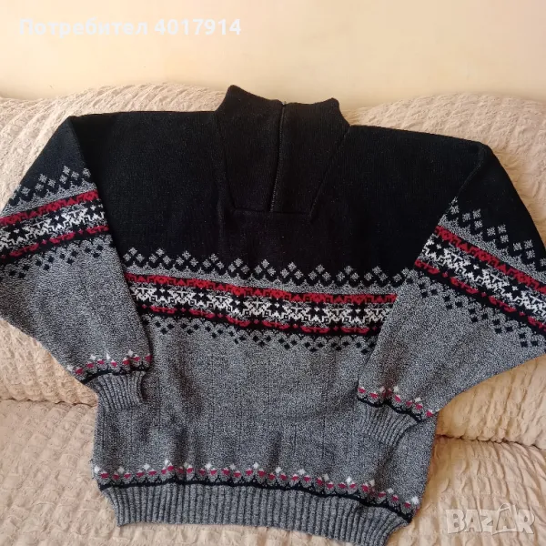 Мъжки зимен пуловер , снимка 1