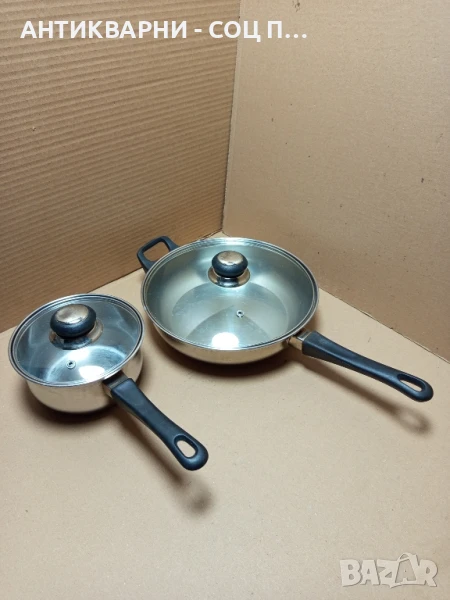 Комплект Стари Тиган и Касерола с Капаци., снимка 1