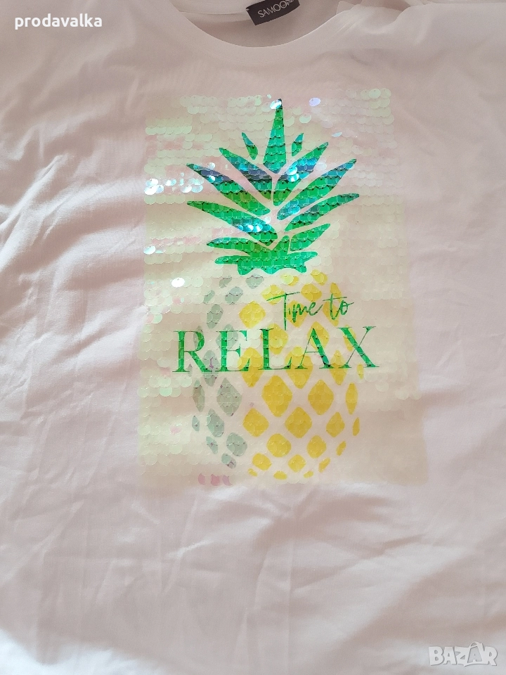 Дамска блуза с къс ръкав , снимка 1