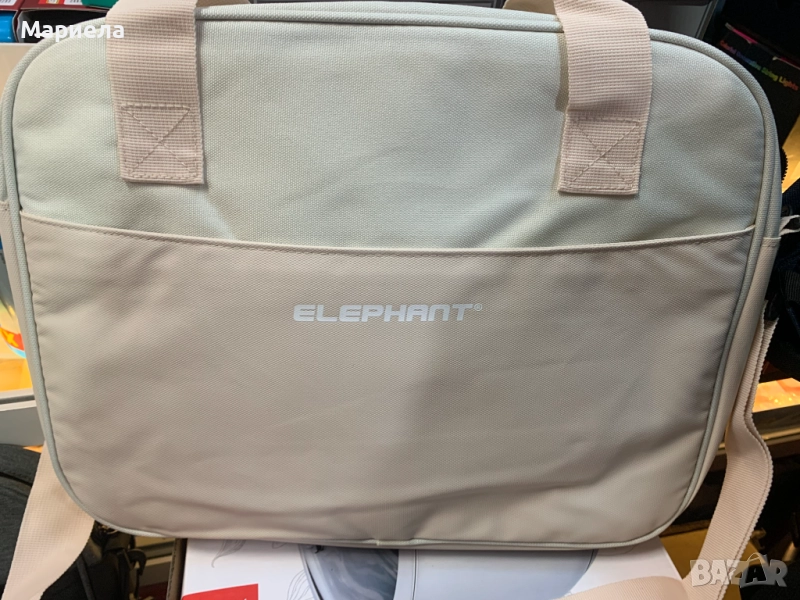 Elefan Чанта за лаптоп с 2 отделения / Бежово - Крем , elephant laptop bag, снимка 1