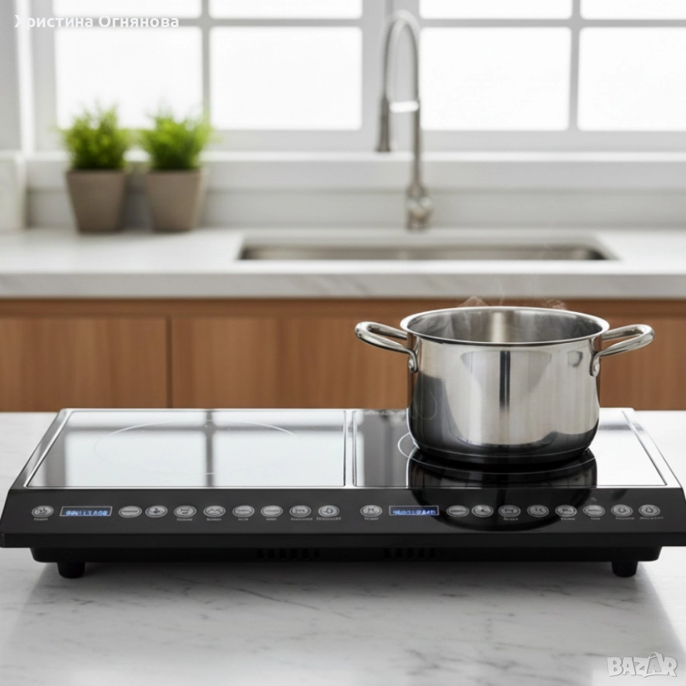 Двоен индукционен котлон Home Star HS-IND2002, снимка 1