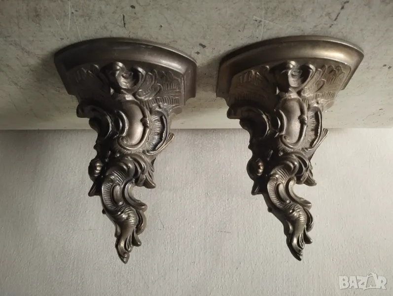 комплект конзоли за стена в стил рококо, снимка 1