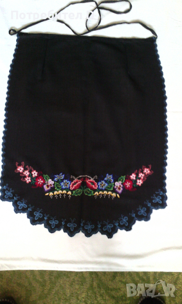 Престилка от народна носия, вълнена, нова, 56/70см., престилки, снимка 1