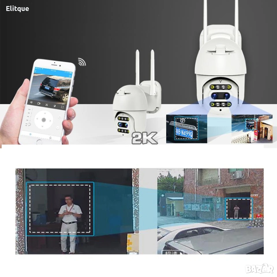 Куполна камера с двойно увеличение 37PL, снимка 1