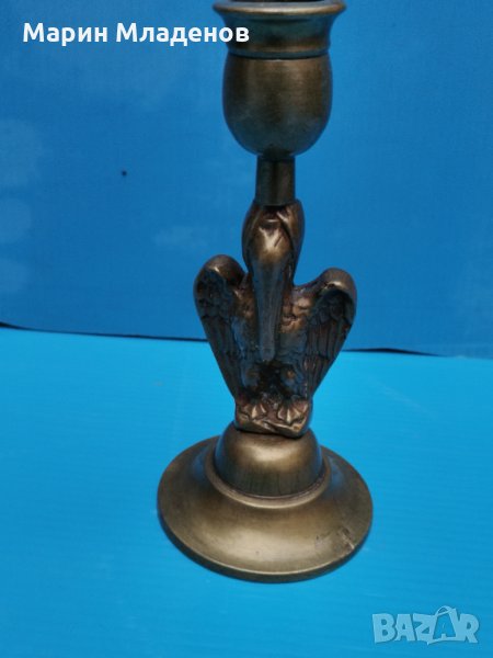 Стар свещеник - месинг , снимка 1