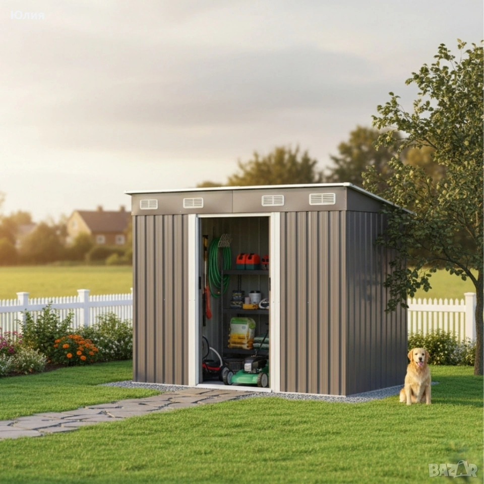 Метална градинска къща , снимка 1