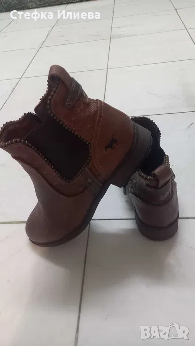 Боти естествена кожа, марка Mustang, снимка 1