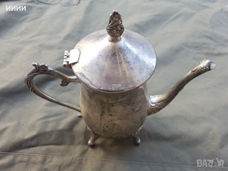 Посребрен чайник 2, снимка 1