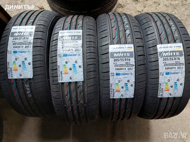 4 броя НОВИ летни гуми Marshal 205 55 16 /91V dot 4424, снимка 1