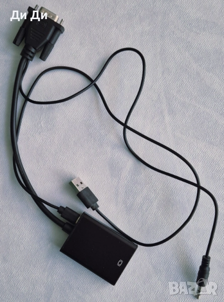 Видео адаптер, VGA/HDMI/USB/Aux, 1080P, снимка 1