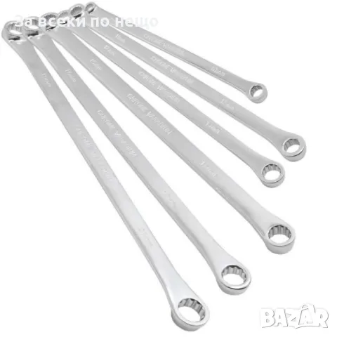 Комплект дълги прави ( удължени) звездогаечни ключове 8 - 21 мм 6 части HAWEK