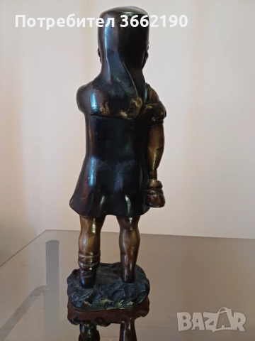 Бронзова фигура на арабско дете, снимка 3 - Декорация за дома - 52514019