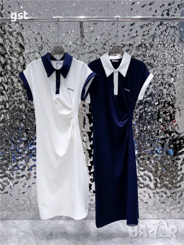 Рокля Miu Miu Дамска 2025 дълга Дизайнерска Топ, снимка 1