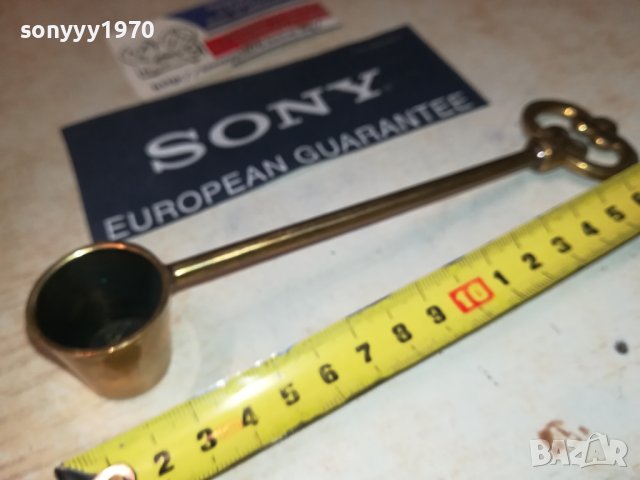 ГАСАЧ ЗА СВЕЩИ-МЕД МЕСИНГ 1007231939, снимка 12 - Антикварни и старинни предмети - 41509859