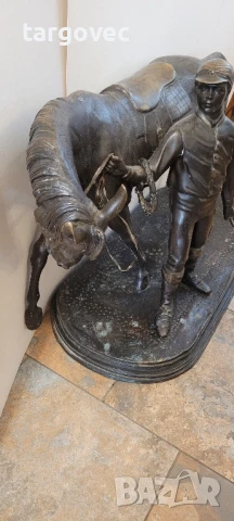 масивна бронзова фигура статуетка, снимка 5 - Антикварни и старинни предмети - 50962963