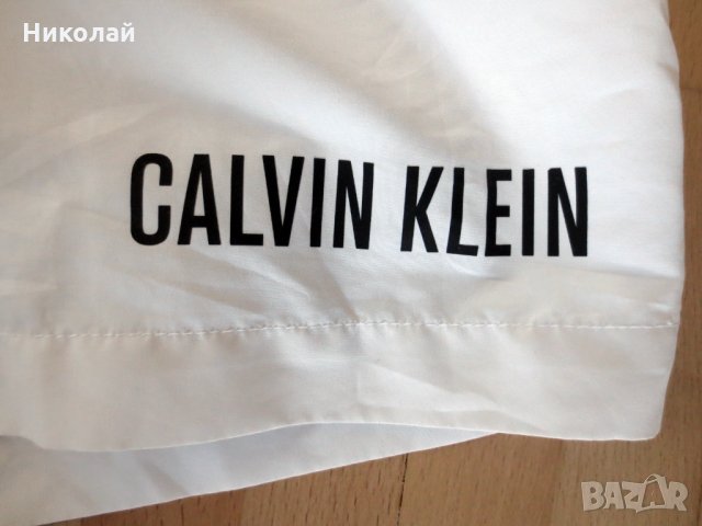 Calvin Klein ID Intense Power Double Waistband Swim Shorts, снимка 5 - Бански - 33994369