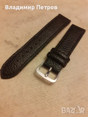 Кожена каишка за часовник , снимка 2 - Каишки за часовници - 49123473