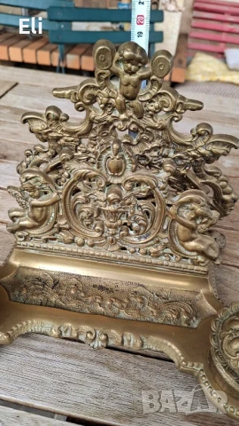 Френска мастилница бронз, снимка 4 - Антикварни и старинни предмети - 51320668