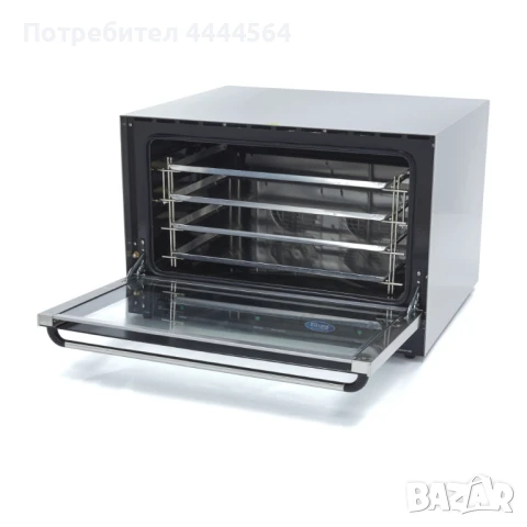 Професионална конвекторна фурна с пара – 3.6 kW, 2 вентилатора, аналогов контрол, снимка 4 - Обзавеждане на кухня - 50857197