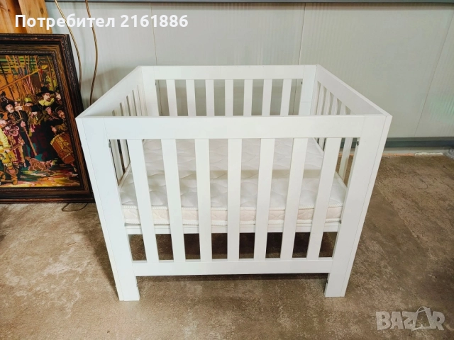 Бебешка кошара с матрак 