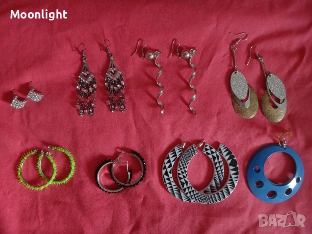 8 чифта обеци за 20€