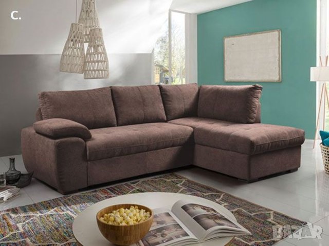 Разтегателен ъглов диван, снимка 1 - Дивани и мека мебел - 41222607