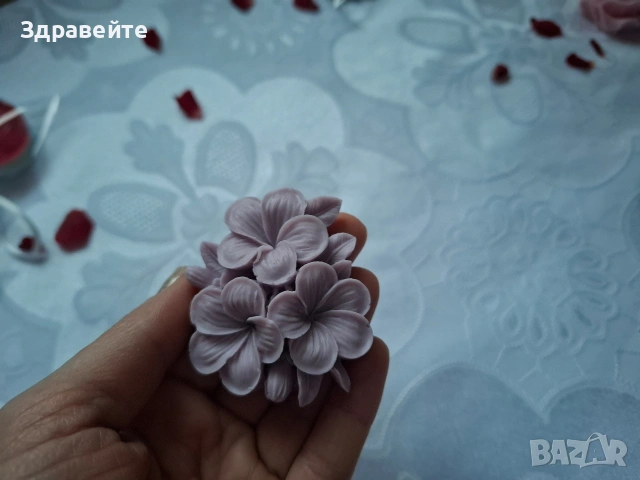 Глицеринови сапунчета "Виолетки" с аромат на виолетки и ванилия + подарък , снимка 10 - Козметика за тяло - 53098355