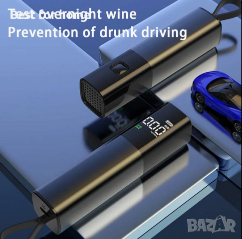 Ksd-07 Цифров тестер за алкохол с дисплей, преносим дрегер с връзка за връзка - английска версия, снимка 2 - Друга електроника - 53855214