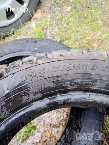 2 броя зимни гуми 195/60/16C, снимка 3 - Гуми и джанти - 52057419