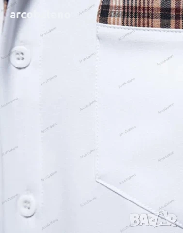 Елегантна мъжка риза с къс ръкав, 2цвята , снимка 12 - Ризи - 46231357