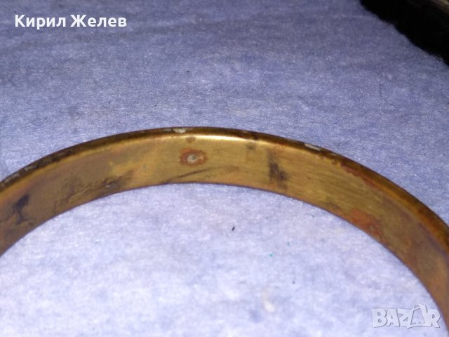 СТАРИННА АРАБСКА БРОНЗОВА ГРИВНА с ПОЛИРАН ЯСПИС МАЙСТОРСКА РЪЧНА ТРАДИЦИОННА РАБОТА 37512, снимка 4 - Антикварни и старинни предмети - 40837052