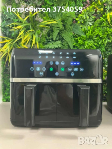 Двоен Air fryer T&G BEST COOKING 32847A0 - отделни LED дисплеи за всяка зона, снимка 3 - Фритюрници - 53175437