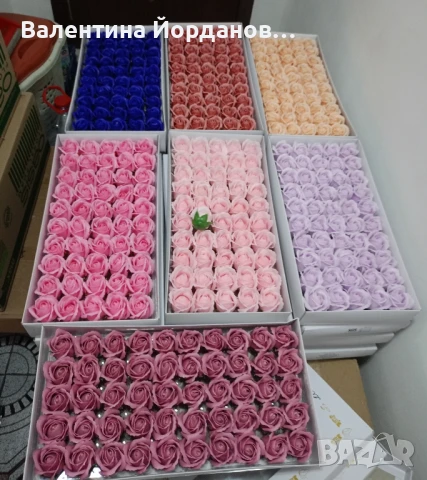 рози от пластичен сапун 