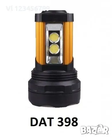 Супер мощен LED акумулаторен фенер DAT AT-398, снимка 4 - Къмпинг осветление - 49138794