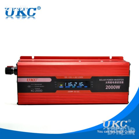 !! Нови ИНВЕРТОРИ UKC 2000W с дисплей -12V или 24v /220V, Промоция, снимка 17 - Аксесоари и консумативи - 39418493