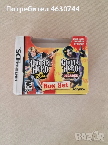 Guitar Hero Nintendo DS box set, снимка 2 - Игри за Nintendo - 53162679