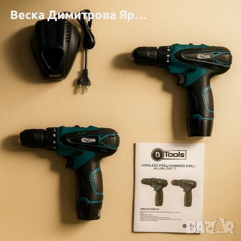 Акумулаторен винтоверт и ударна бормашина IF Tools CD11 – комплект с 2 батерии и куфар, снимка 4 - Винтоверти - 51820980