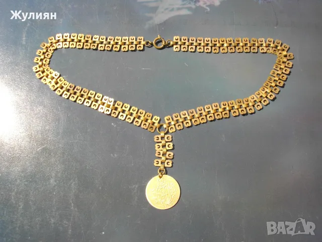 СТАР ПОЗЛАТЕН КОРДОН С ПЕНДАР НАКИТ ЗА НОСИЯ